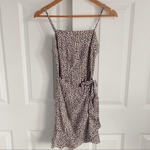 Abercrombie & Fitch Cheetah Print Tie Dress
